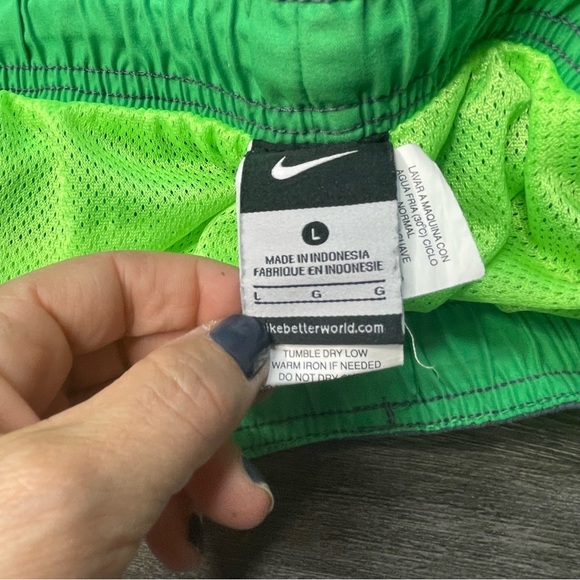 Nike Men's Swim Trunks Large Grat Green - Picture 5 of 6